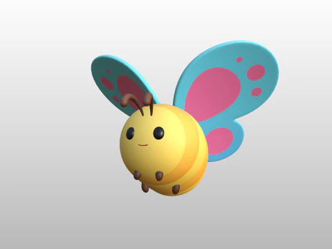 Character328 Butterfly 3D Model