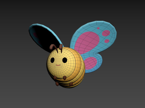 Character328 Butterfly Modelo 3D