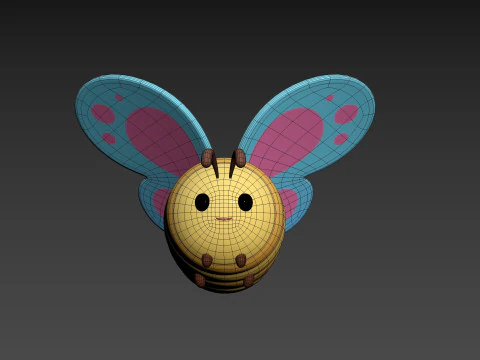 Character328 Butterfly 3D Model