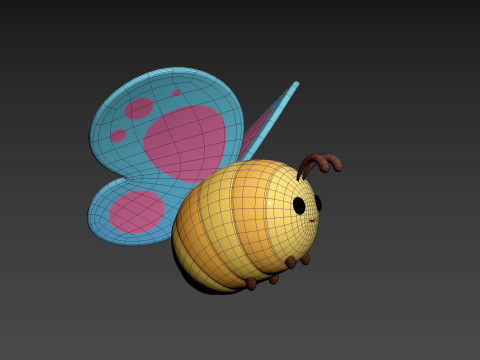 Character328 Butterfly Modelo 3D
