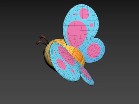 Character328 Butterfly 3D Model