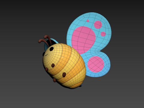 Character328 Butterfly Modelo 3D