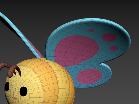 Character328 Butterfly Modelo 3D
