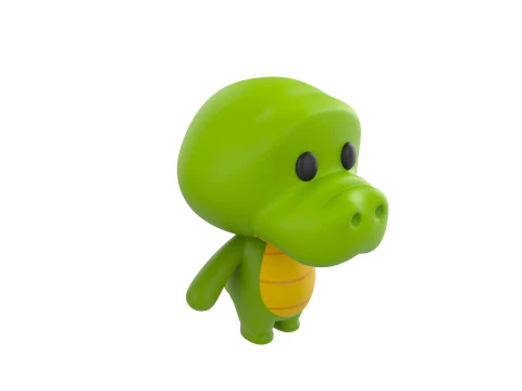 Character329 Rigged Crocodile 3D Model