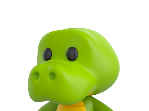 Character329 Rigged Crocodile 3D Model