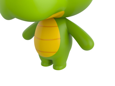 Character329 Rigged Crocodile 3D Model