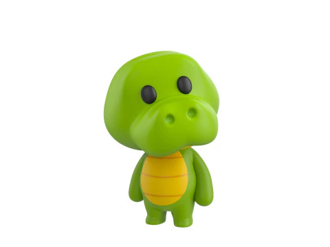 Character329 Rigged Crocodile 3D Model
