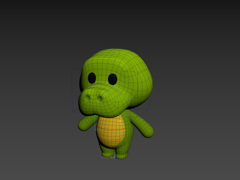 Character329 Rigged Crocodile 3D Model