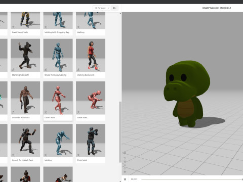 Character329 Rigged Crocodile 3D Model