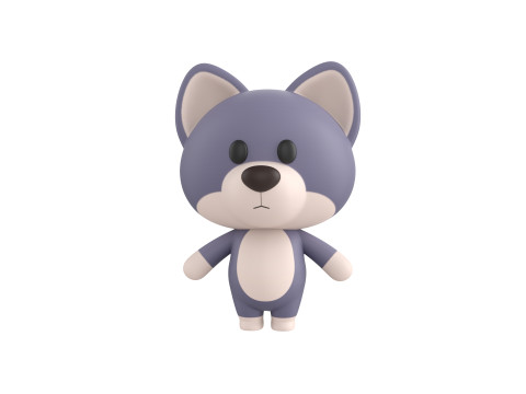 Character330 Rigged Wolf Modelo 3D