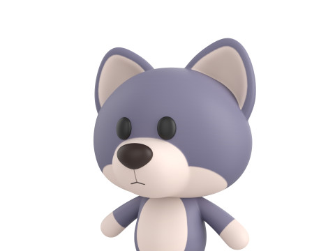 Character330 Rigged Wolf Modelo 3D