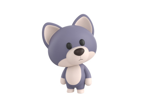 Character330 Rigged Wolf Modelo 3D