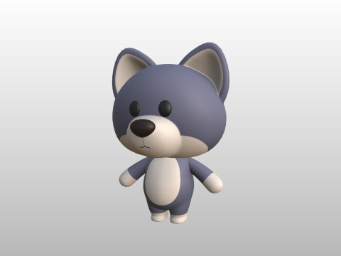 Character330 Rigged Wolf Modelo 3D