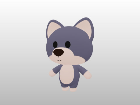 Character330 Rigged Wolf Modelo 3D