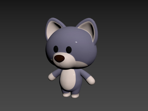 Character330 Rigged Wolf Modelo 3D