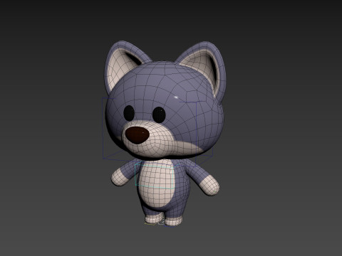 Character330 Rigged Wolf Modelo 3D
