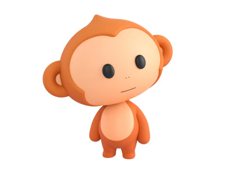 Character331 Rigged Monkey 3D Model