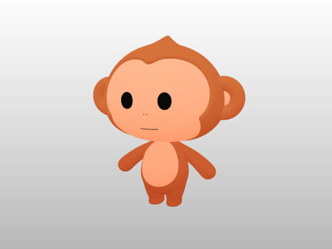 Character331 Rigged Monkey 3D मॉडल