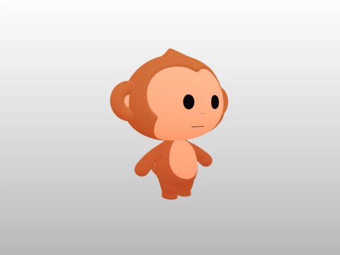 Character331 Rigged Monkey 3D Model