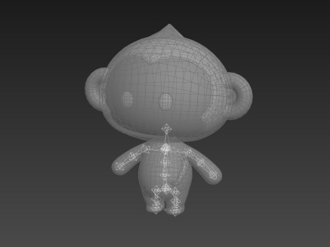 Character331 Rigged Monkey 3D मॉडल