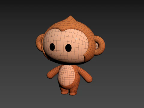 Character331 Rigged Monkey 3D Model