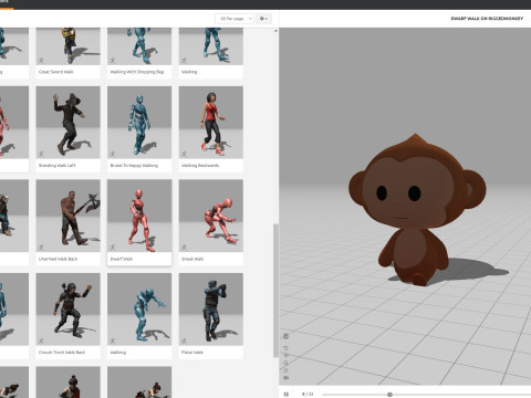 Character331 Rigged Monkey 3D मॉडल