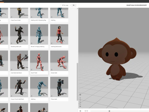 Character331 Rigged Monkey 3D Model