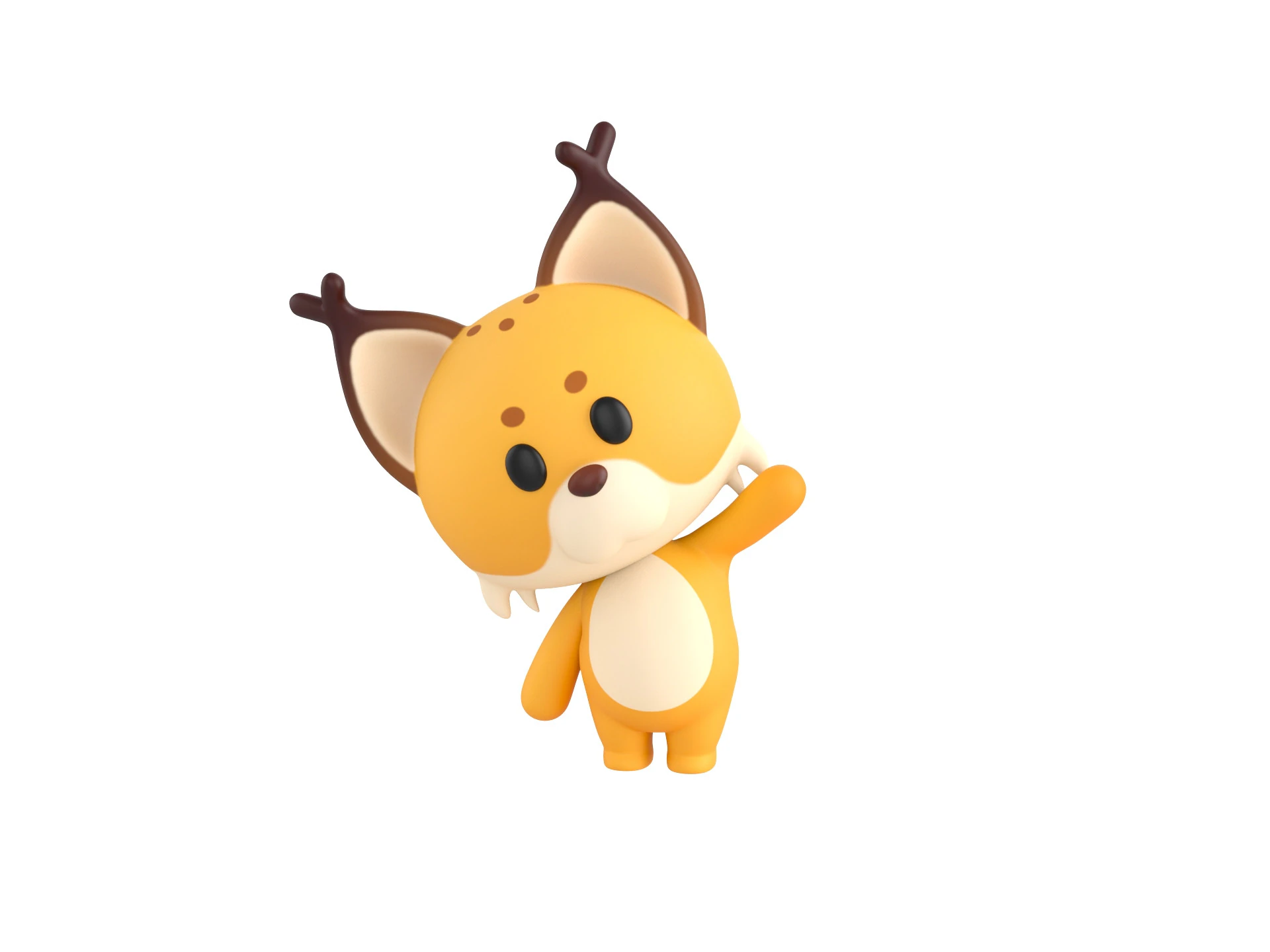 Character332 Rigged Lynx 3D Model .c4d .max .obj .3ds .fbx .stl .blend 
