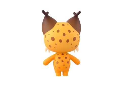 Character332 Rigged Lynx 3D Model