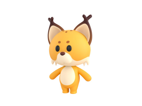 Character332 Rigged Lynx 3D Model