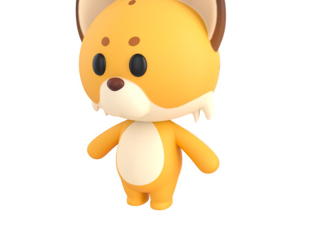 Character332 Rigged Lynx 3D Model