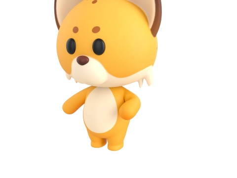Character332 Rigged Lynx 3D Model