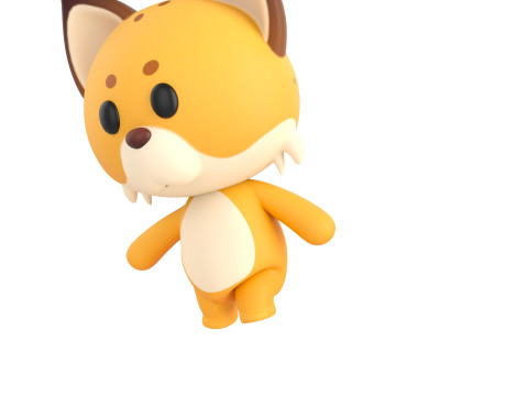 Character332 Rigged Lynx 3D Model