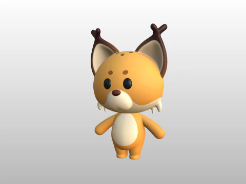 Character332 Rigged Lynx 3D Model