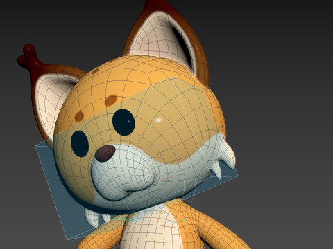 Character332 Rigged Lynx 3D Model