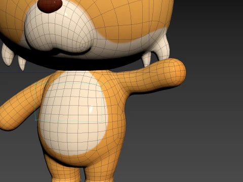 Character332 Rigged Lynx 3D Model