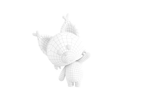 Character332 Rigged Lynx 3D Model