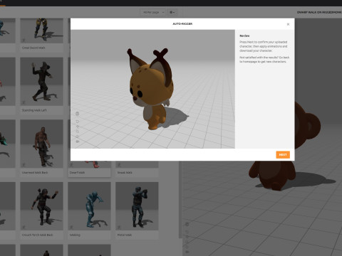 Character332 Rigged Lynx 3D Model