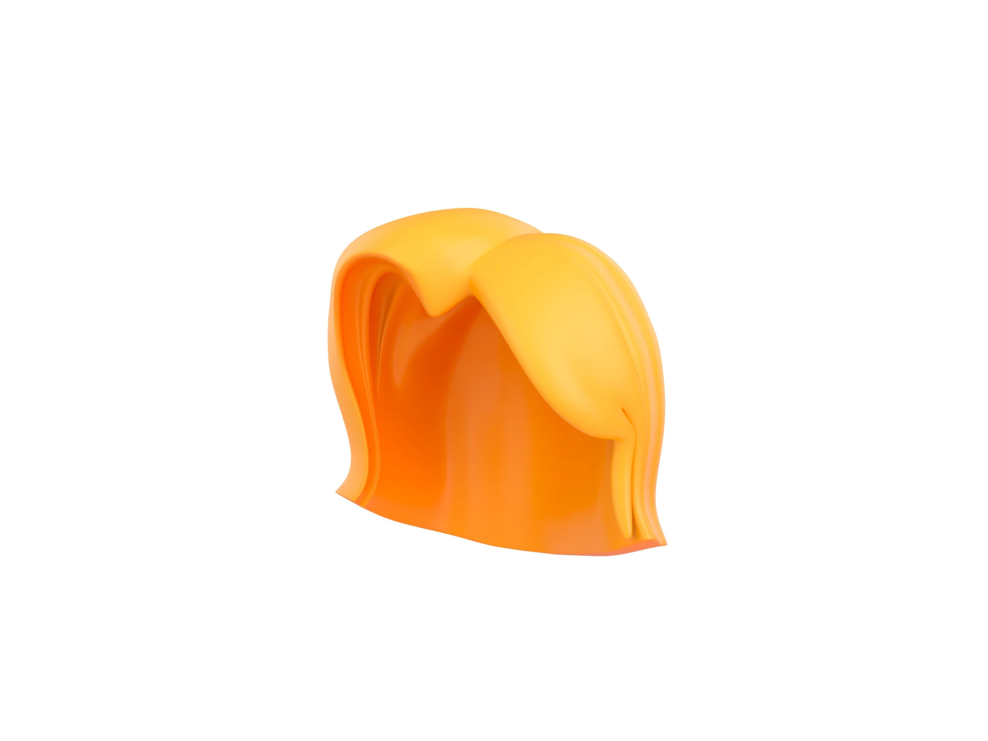 Prop312 Women Hair 3D Model .c4d .max .obj .3ds .fbx .stl .blend