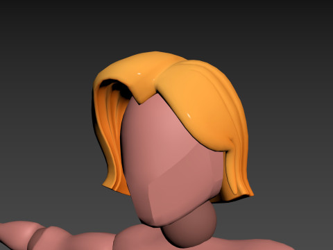 Prop312 Women Hair Modello 3D