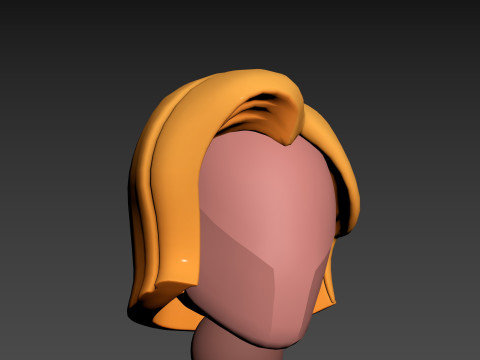 Prop312 Women Hair Modello 3D