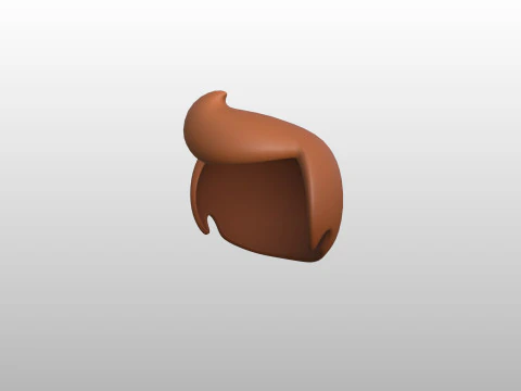 Prop313 Man Hair 3D Model