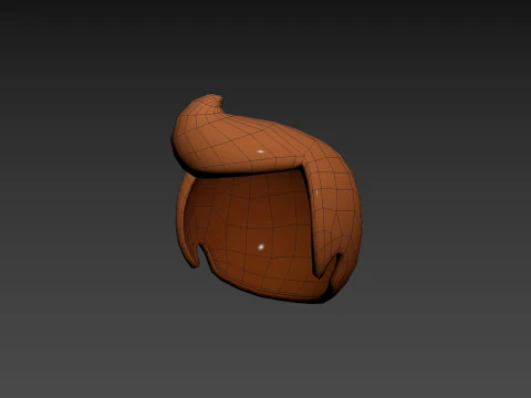 Prop313 Man Hair 3D Model