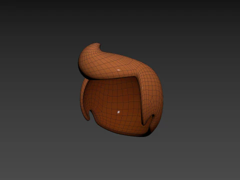 Prop313 Man Hair 3D Model
