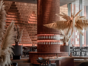 Western restaurant with natural wind Modelo 3D