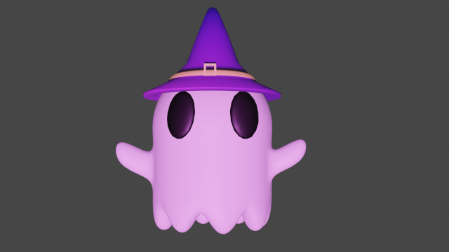 Ghost Casper 3D 모델 .c4d .max .obj .3ds .fbx .stl .blend 