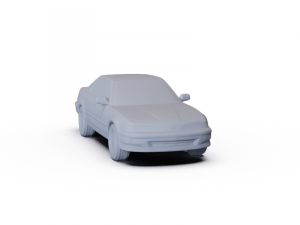 Acura Integra Sedan 1990 PRE-SUPPORTED Modello 3D
