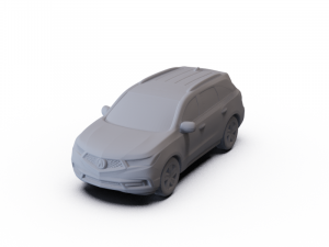 Acura MDX Sport Hybrid 2017 PRE-SUPPORTED Model 3D