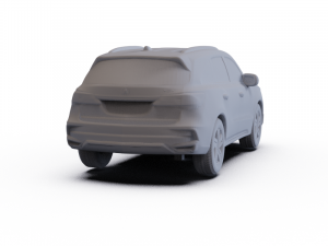 Acura MDX Sport Hybrid 2017 PRE-SUPPORTED 3D Model