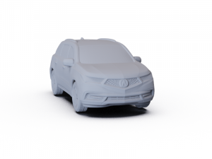 Acura MDX Sport Hybrid 2017 PRE-SUPPORTED 3D Model